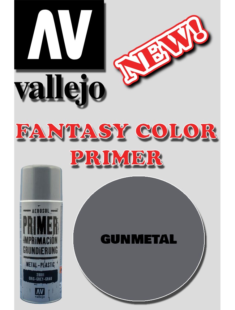 Vallejo Fantasy Color Primer Gunmetallo 28031 Colori VALLEJO