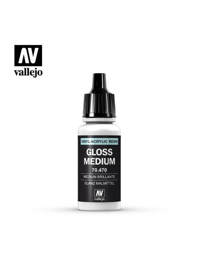 VALLEJO MC 190 GLOSS MEDIUM 70470 COLORI VALLEJO