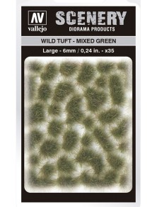 TUFT WILD SC416 MIXED GREEN LARGE ACCESSORI PER MODELLISMO VALLEJO VALLEJO