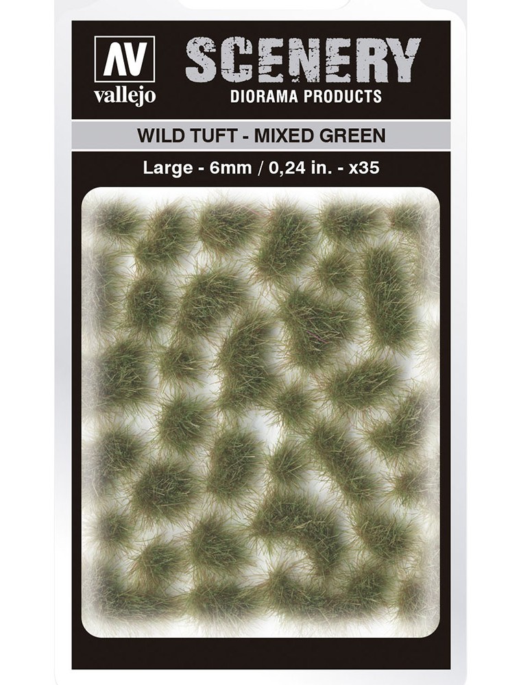 TUFT WILD SC416 MIXED GREEN LARGE ACCESSORI PER MODELLISMO VALLEJO VALLEJO