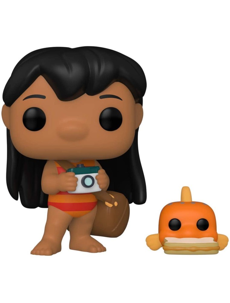 Lilo & Stitch Disney Funko POP Animazione Vinile Figura Lilo con Pudge 9 cm