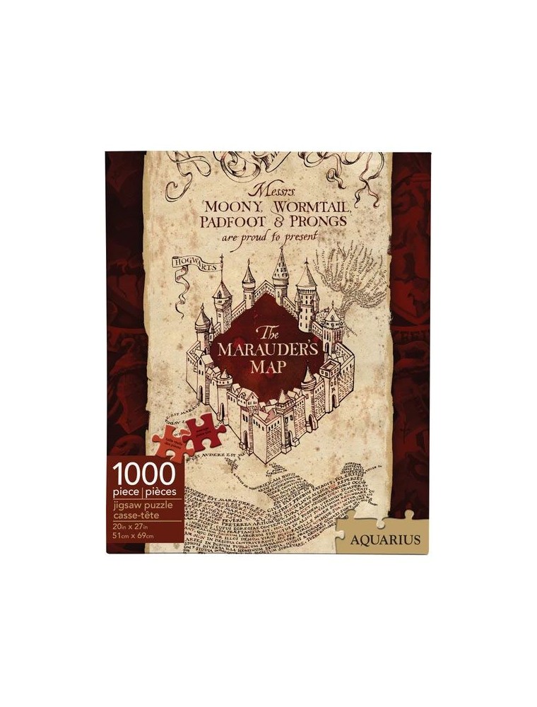 Harry Potter Jigsaw Puzzle Mappa Del Malandrino (1000 Pezzi) Aquarius