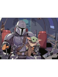 Star Wars The Mandalorian Jigsaw Puzzle Cartoon (1000 Pezzi) Ravensburger