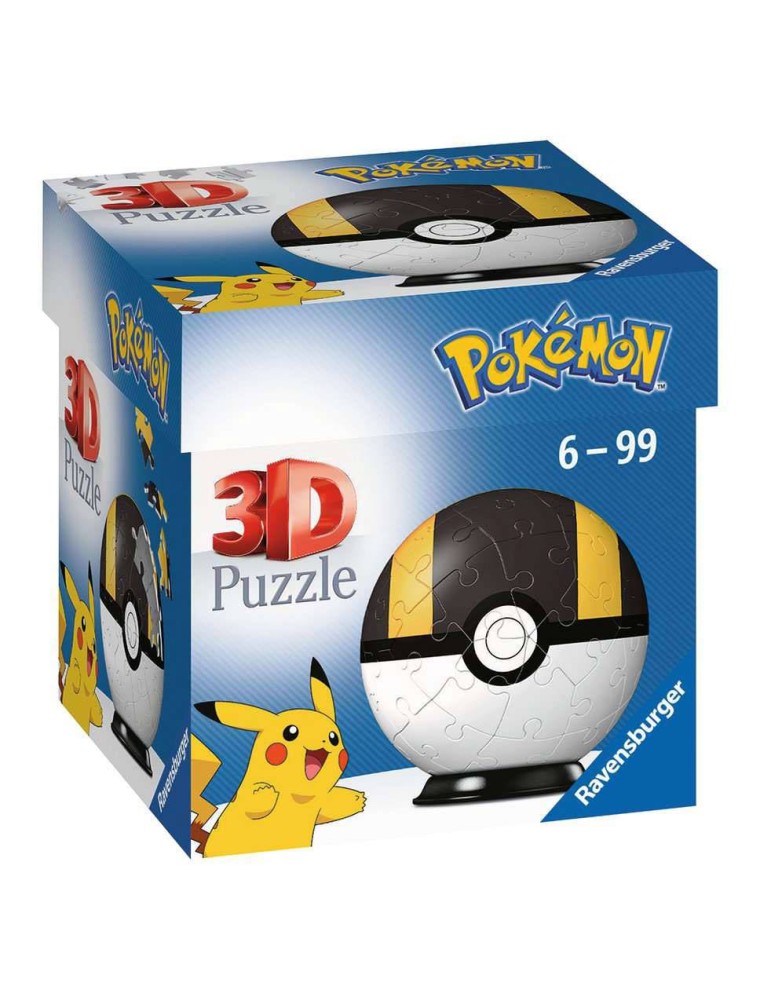 Pokémon 3d Puzzle Pokéballs: Ultra Ball (54 Pezzi) Ravensburger