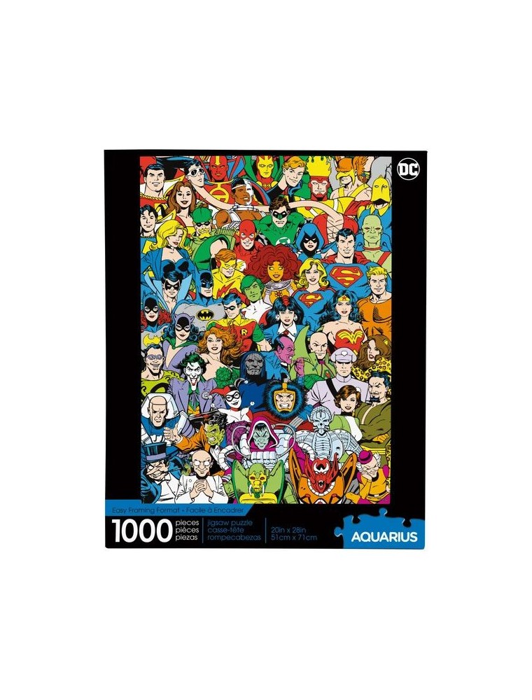 Dc Comics Jigsaw Puzzle Retro Cast (1000 Pezzi) Aquarius