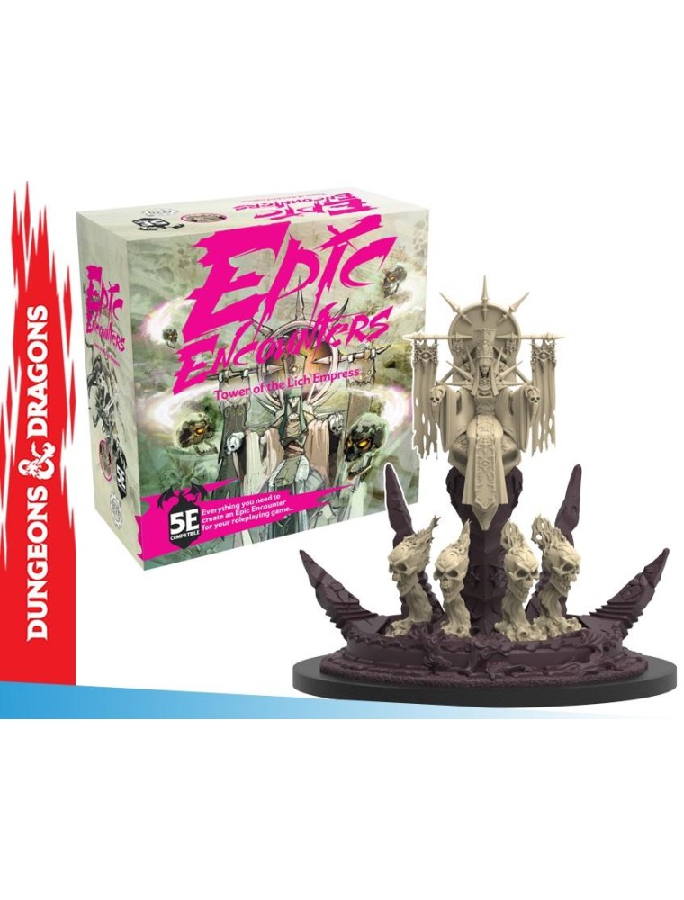 EPIC ENCOUNTERS-TOWER OF LICH EMPRESS Miniature e Modellismo STEAMFORGED GAMES