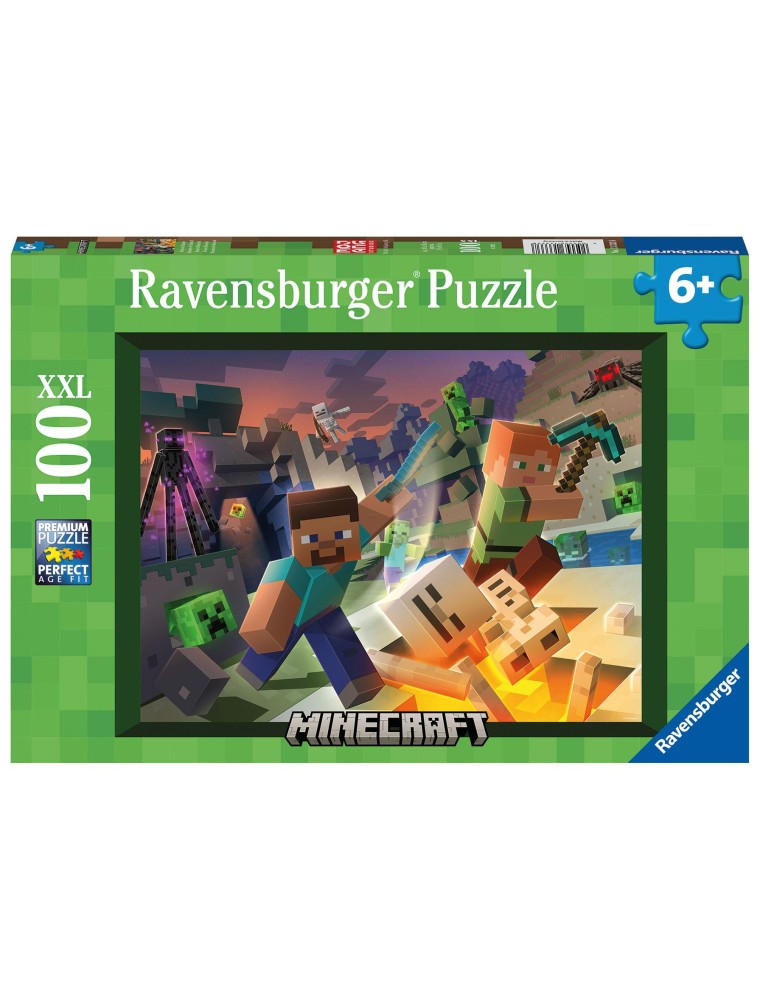 Minecraft Jigsaw Monster Minecraft (100 Pezzi) Ravensburger