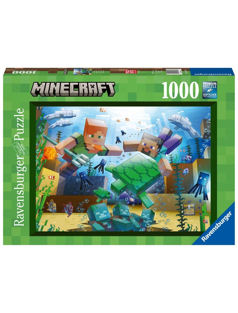 Minecraft Jigsaw Puzzle Minecraft Mosaic (1000 Pezzi) Ravensburger