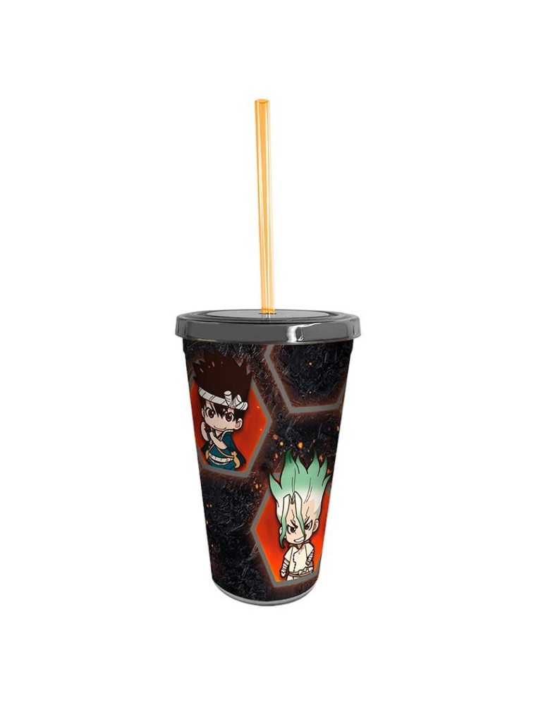 Dr Stone - Tumbler Con Cannuccia - 470ml - Sd Group