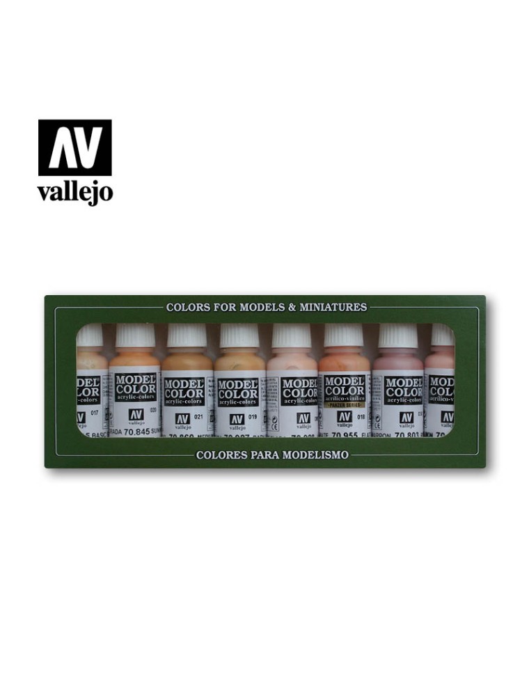 Face E Skin Tones Color Set (8) 70124 Colori Vallejo