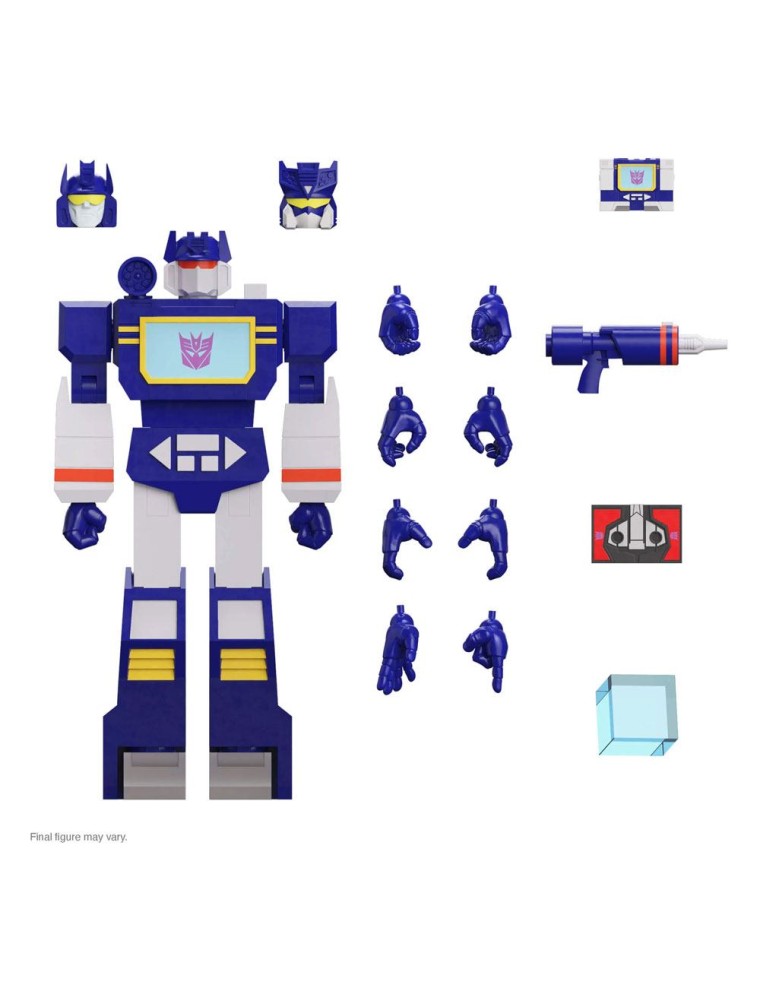 Transformers Ultimates Action Figura Soundwave G1 18 Cm Super7