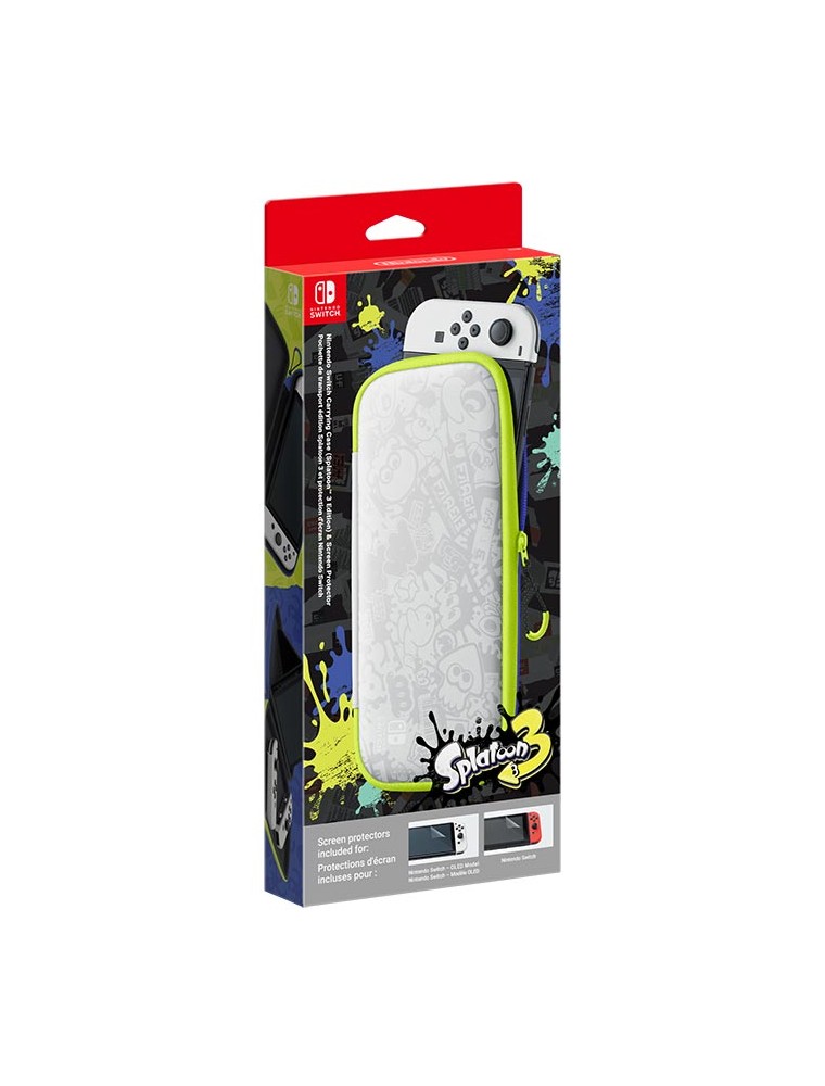 NINTENDO SWITCH CUSTODIA & SCREEN PROTECTOR SPLATOON 3 CUSTODIE/PROTEZIONE