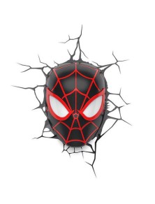 Marvel 3D LED Light Spider-Man Miles Morales Face 3D 3Dlight