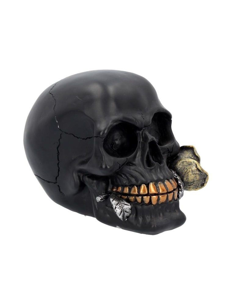 SKULL GOTHIC BLACK ROSE FROM THE DEAD STATUA NEMESIS NOW