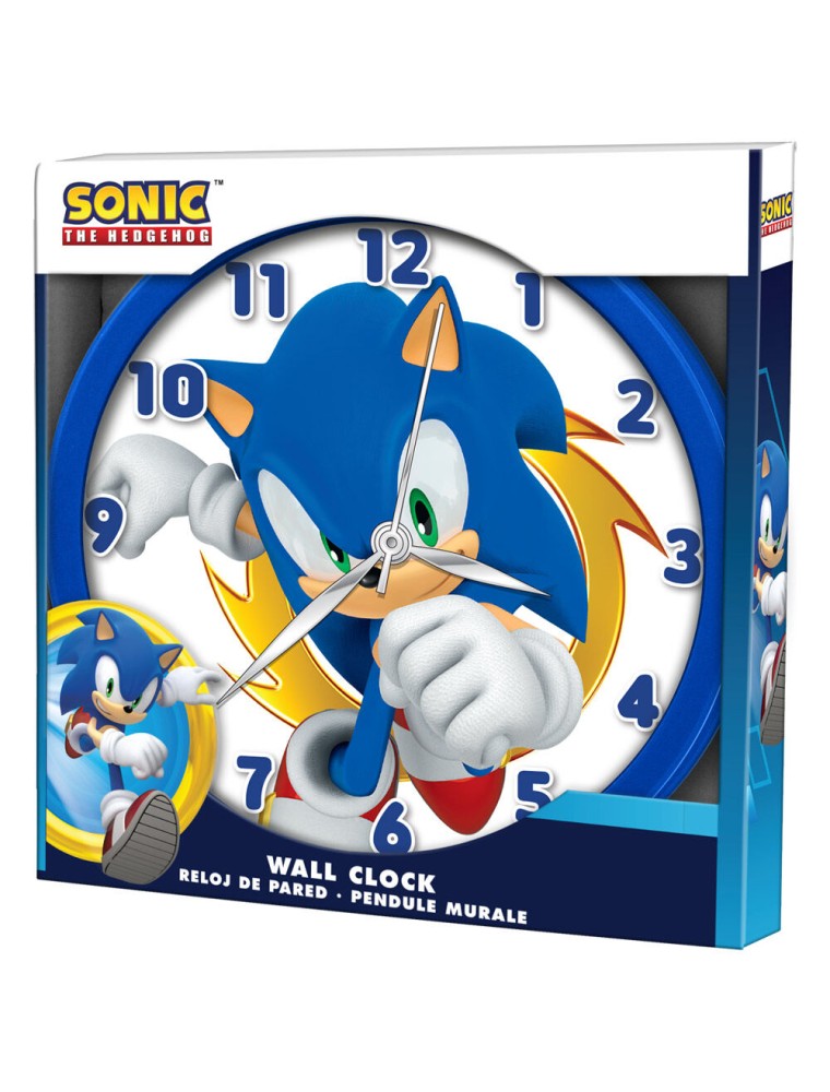 Sonic The Hedgehog wall clock Sega