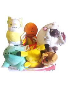 PELUCHE PERSONAGGI POKEMON IMBALLO 6PZ 20CM -4