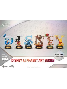 Disney Mini Diorama Stage Statuas 6-pack 100 Years Of Wonder-disney Alphabet Art 10 Cm Beast Kingdom Toys