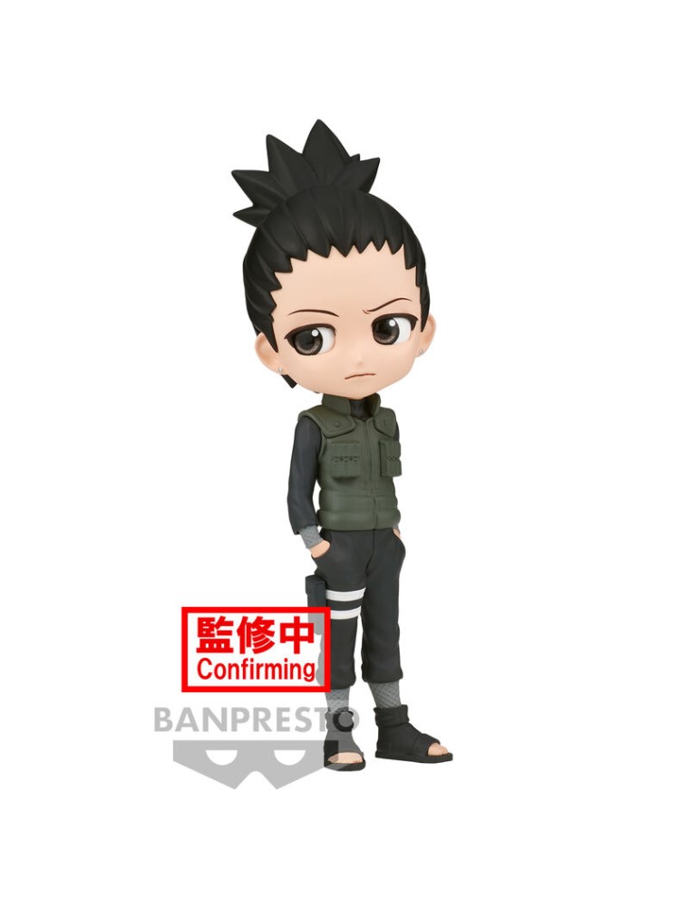 Naruto Shippuden Nara Shikamaru Ver.a Q Posket Figura 14cm Banpresto