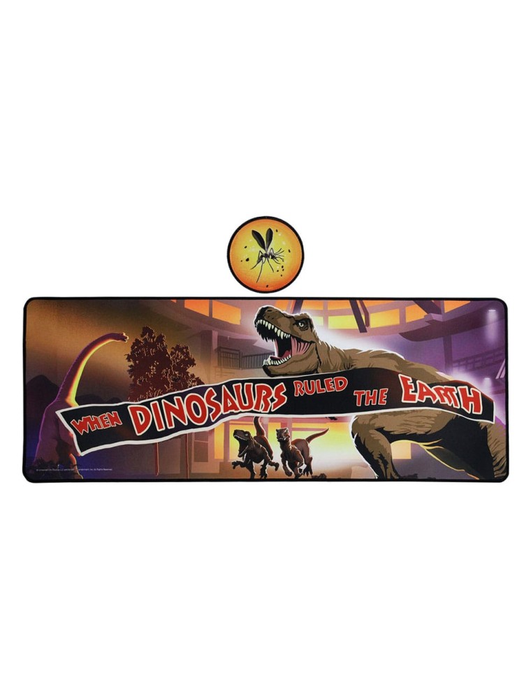 Jurassic Park Desk Pad & Sottobicchiere Set Dinosaurs Edizione Limitata Fanattik