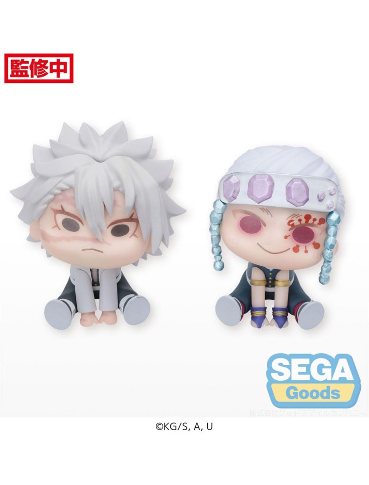 Demon Slayer: Kimetsu No Yaiba Chubby Collection Pvc Statua Sanemi Shinazugawa & Tengen Uzui 6 Cm Sega