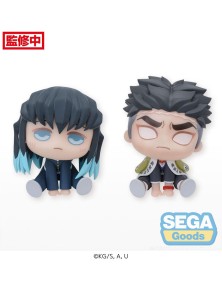 Demon Slayer: Kimetsu No Yaiba Chubby Collection Pvc Statua Muichiro Tokito & Gyomei Himejimae 6 Cm Sega