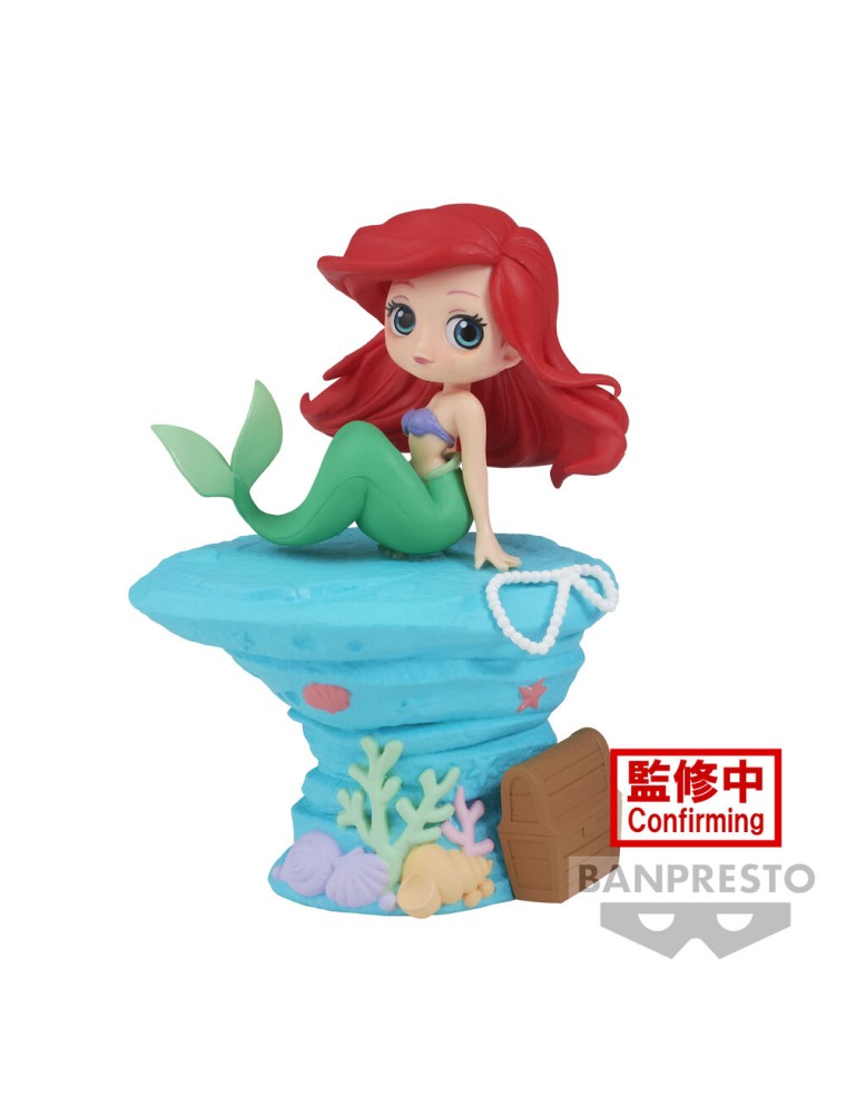 Disney Characters La Sirenetta Ariel Ver. A Q Posket Figura 9cm Banpresto