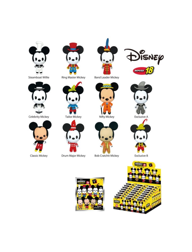 Disney Pvc Bag Clips Mickey Through The Year Series 18  Con Figure Int.