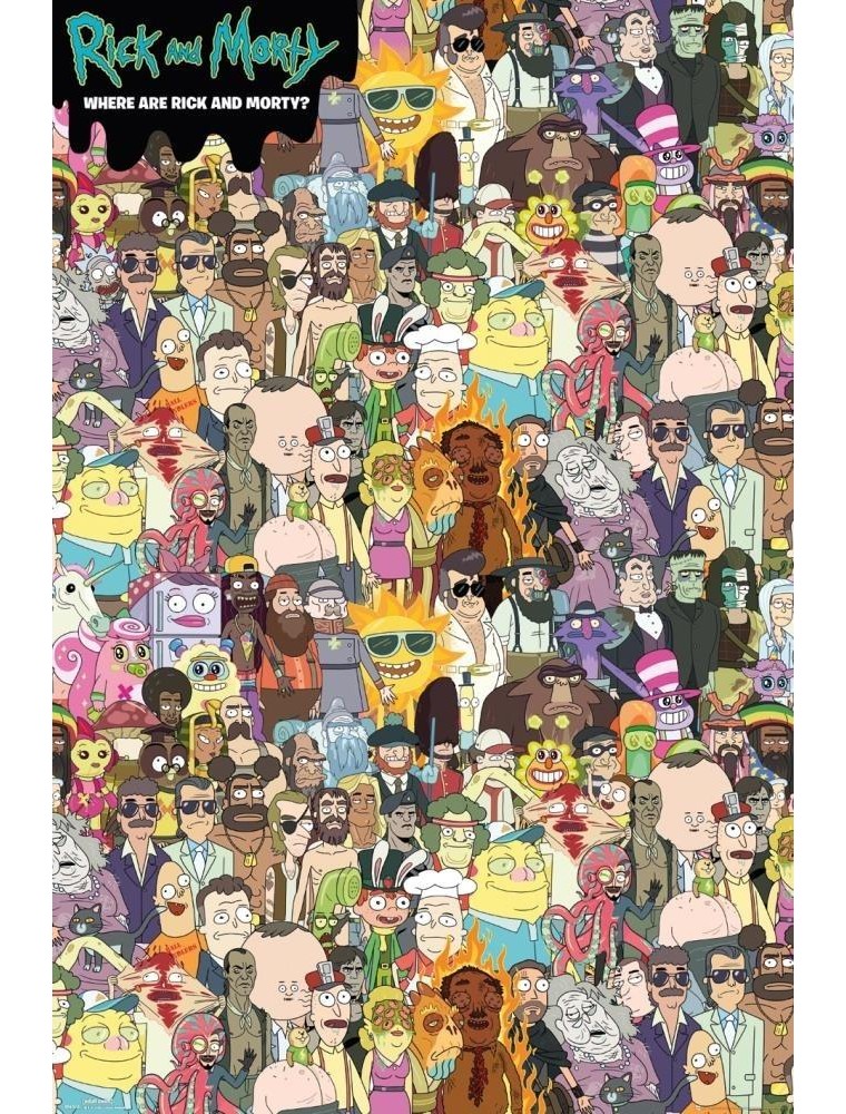 Rick E Morty - Poster Maxi 91.5 x 61 cm - Dove è Rick