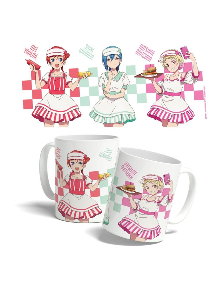 Love Live! Superstar!! Tazza American Diner Mei, Shiki, Natsumi 325 Ml Popbuddies