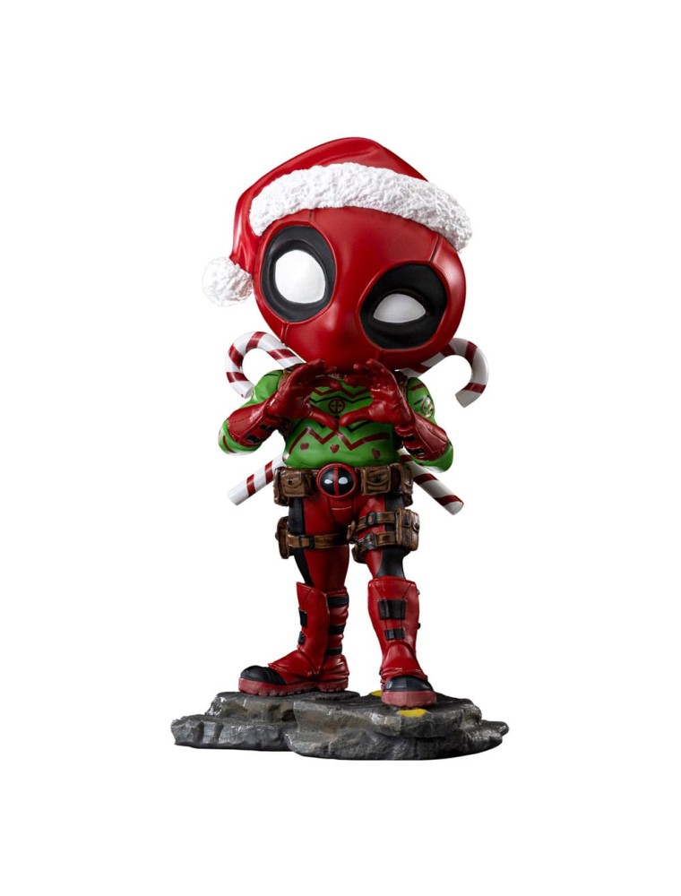 X-men Mini Co. Pvc Figura Deadpool Natale Version 15 Cm Iron Studios