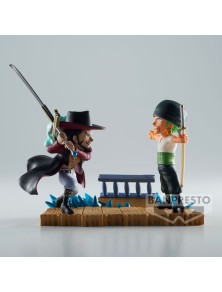 One Piece Log Stories Roronoa Zoro Vs Dracule Mihawk Figura 7cm Banpresto