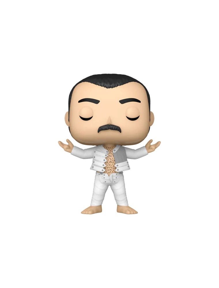 Queen Pop! Rocks Vinile Figura Freddie Mercury (i Was Born To Love You) 9 Cm Funko