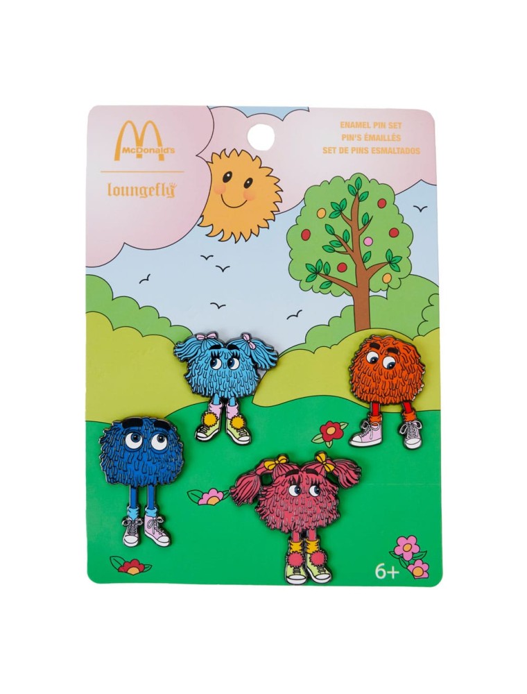 McDonalds By Loungefly Enamel Pins 4-Set Fry Gang 3 Cm Loungefly