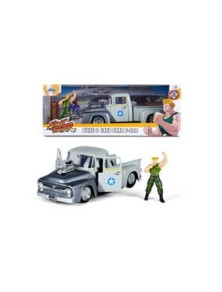 Street Fighter Diecast Model 1/24 1956 Ford Pickup Guile Jada Toys