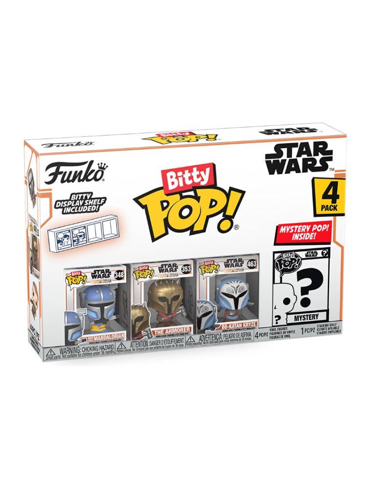 FUNKO BITTY POP 4 PACK STAR WARS THE MANDALORIAN HEAVY STAR WARS THE MANDALORIAN - FUNKO