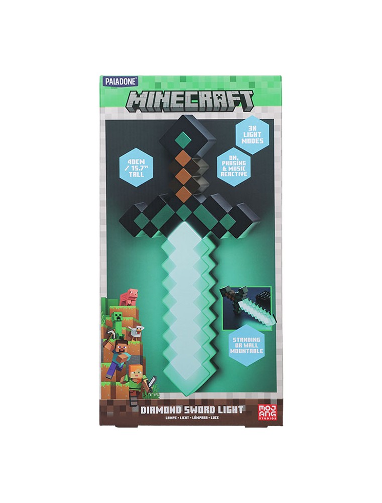 PALADONE LAMPADA DIAMOND MINECRAFT SWORD MINECRAFT - LAMPADE