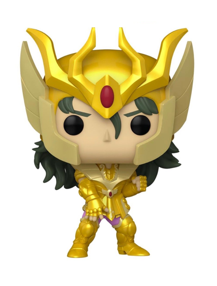 Saint Seiya Funko POP Vinile Figura Virgo Shun Gold 9 cm Scatola Rovinata