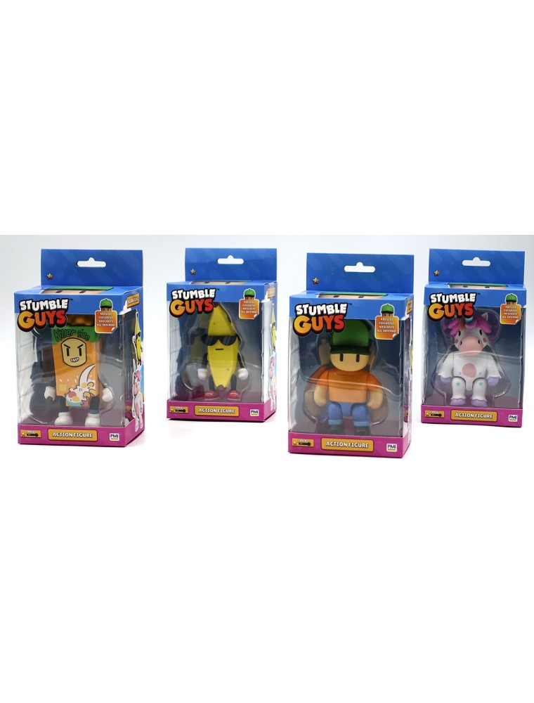 STUMBLE GUYS ACTION FIGURES 11CM IMBALLO DA 12PZ VIDEOGAMES - FIGURES