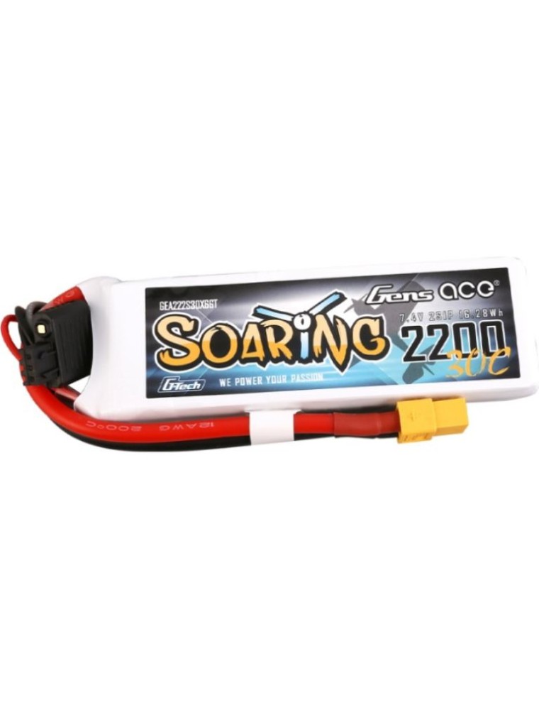 GENS ACE - LiPo  Soaring 7,4v 2200mAh XT60 Gens Ace 2s1p