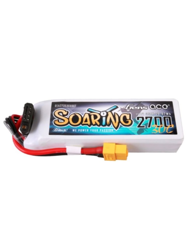 GENS ACE - LiPo Soaring 11,1v 2700mAh 30C 3S1P XT60 Gens Ace G-Tech