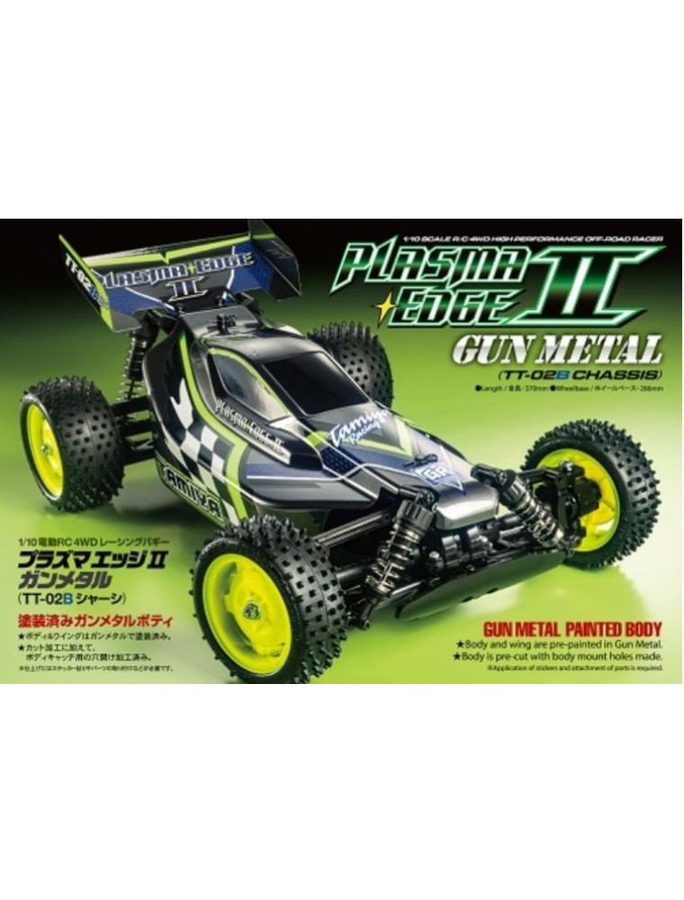 Tamiya - Plasma Edge verniciata Gun Metal (TT-02B) 1/10 buggy in kit