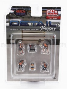 FIGURES - SET 6X DETAIL MASTERS - BLACK ORANGE