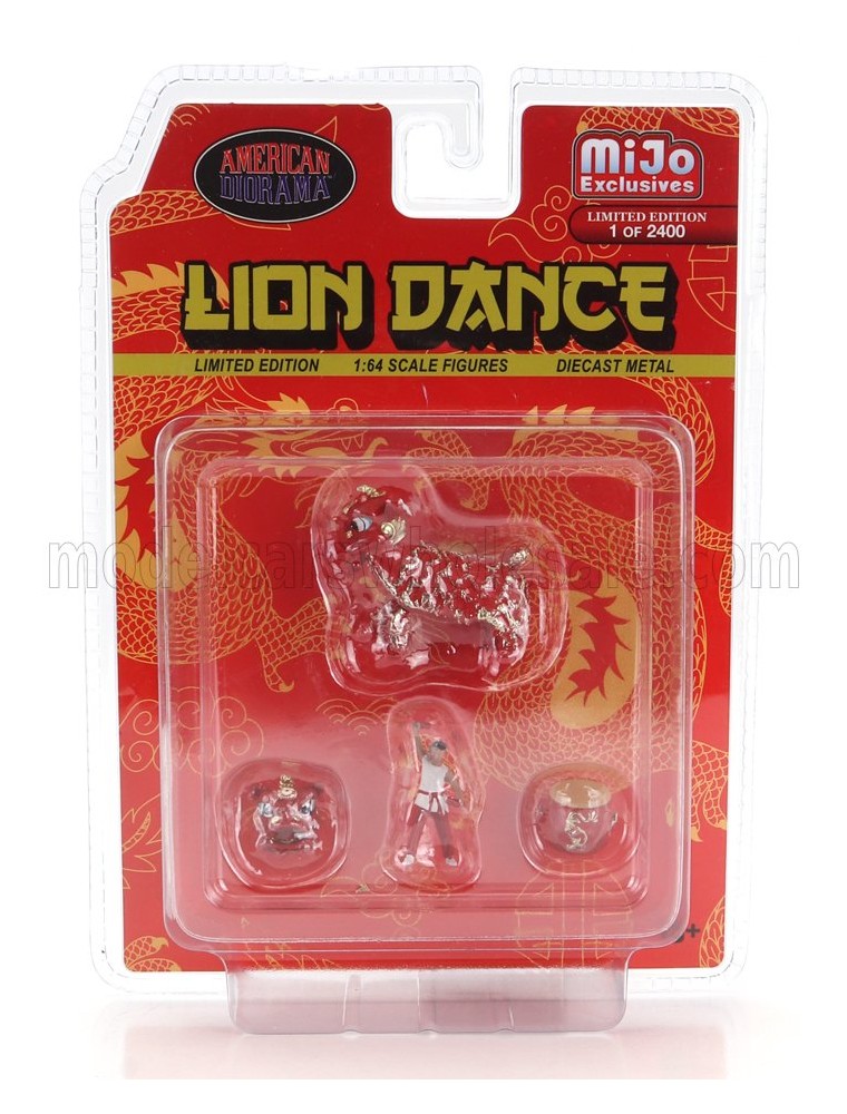 FIGURES - SET 4X LION DANCE 2 - RED