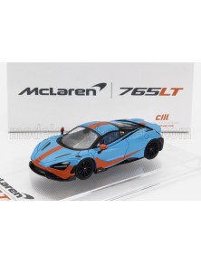 McLAREN - 765LT WITH RACING SET WHEELS 2020 - LIGHT BLUE ORANGE