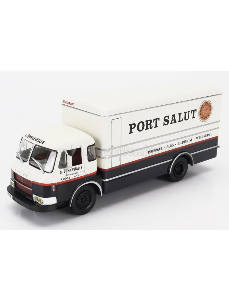 SAVIEM - WITHOUT CARD BOX - SENZA SCATOLA - JM200 TRUCK G.BONNEVIALLE TRANSPORTS PORT SALUT 2-ASSI 1963 - CREAM BLACK