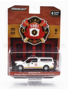 FORD USA - F-150 PICK-UP CLOSED CHICAGO FIRE ENGINE 2018 - WHITE YELLOW