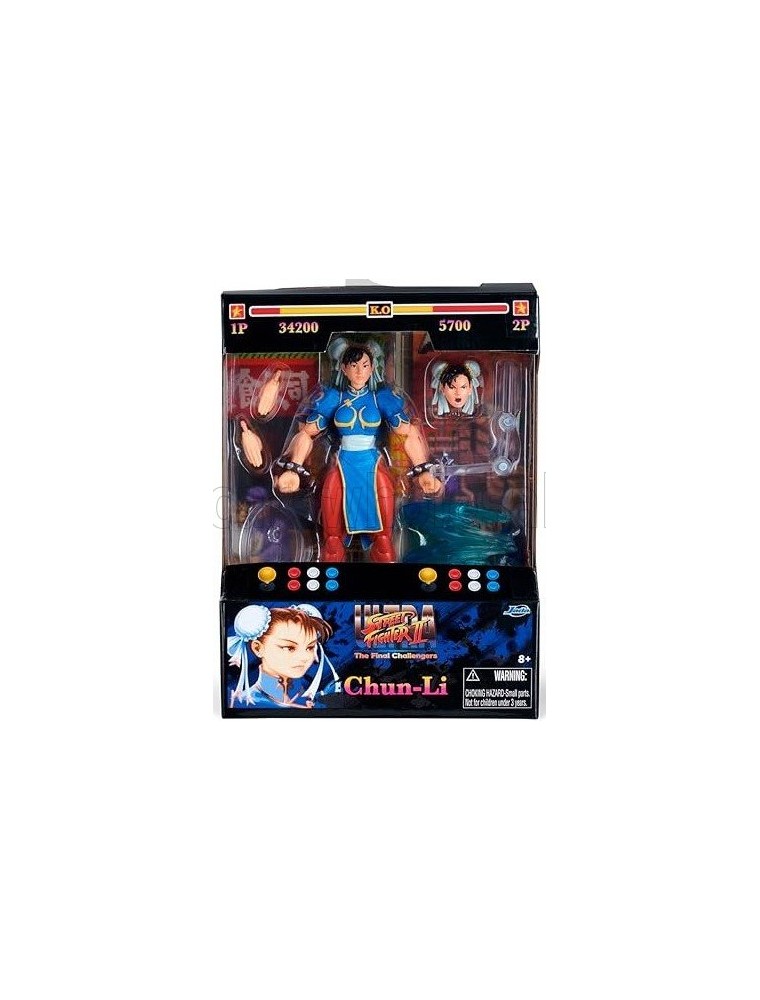 FIGURES - CHUN-LI - ULTRA STREET FIGHTER II - THE FINAL CHALLENGERS - CM. 15.5 - ACTION FIGURE - RED BLUE WHITE