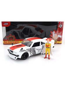 MAZDA - RX-3 WITH ONE PUNCH SAITAMA FIGURE 1974 - WHITE RED YELLOW