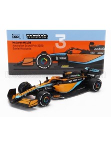 McLAREN - F1  MCL36 TEAM MCLAREN N 3 JAPAN GP 2022 DANIEL RICCIARDO - ORANGE LIGHT BLUE