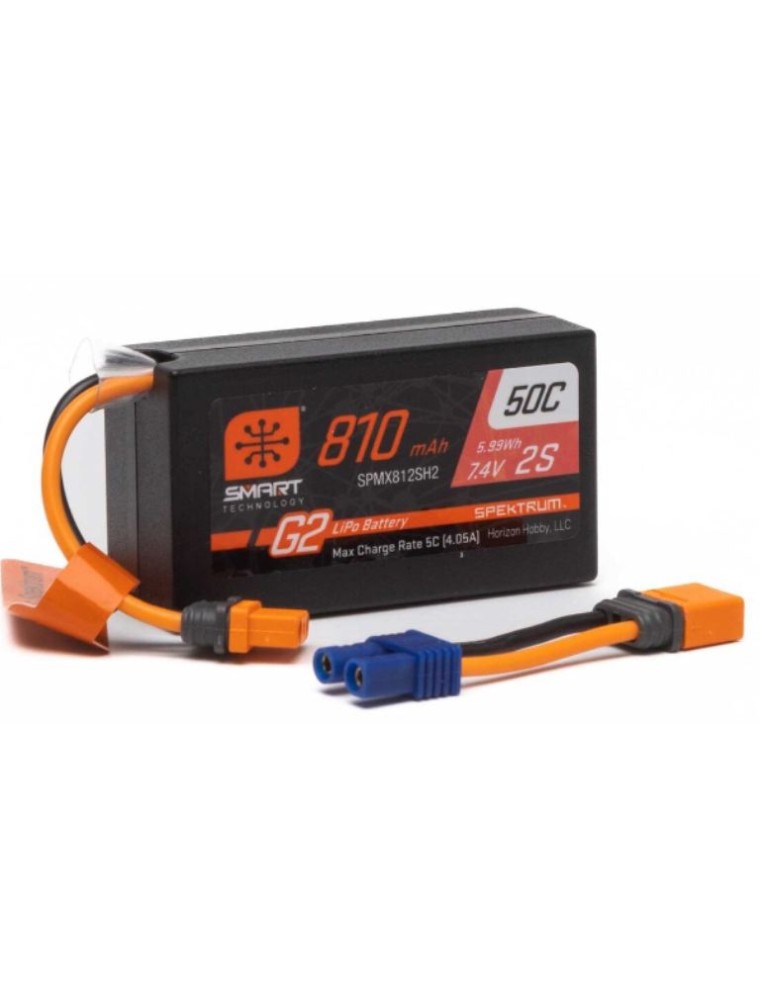 Spektrum - Lipo 2s 7,4v 810mAh 50C con connettore IC2